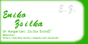 eniko zsilka business card